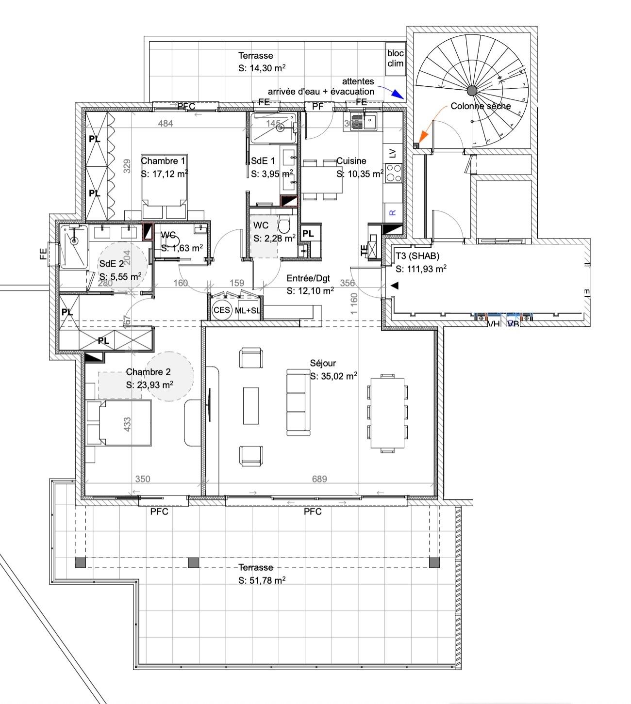 appartement 3 Pièces en vente sur PORTO VECCHIO (20137)